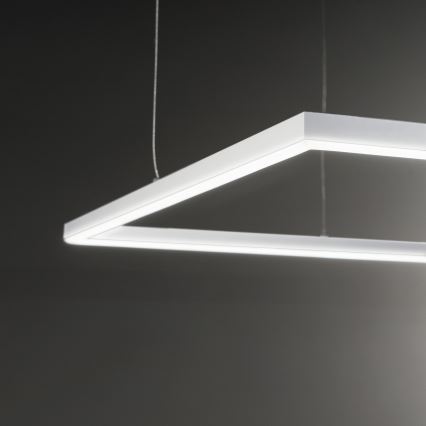Ideal Lux - LED pendel ORACLE SLIM LED/53W/230V 3000K 90x90 cm hvid