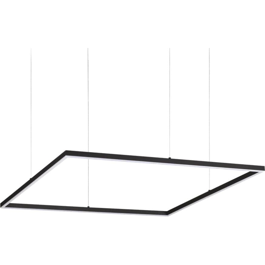 Ideal Lux - LED pendel ORACLE SLIM LED/53W/230V 3000K 90x90 cm sort