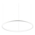 Ideal Lux - LED pendel ORACLE SLIM LED/55W/230V 4000K diameter 90 cm hvid