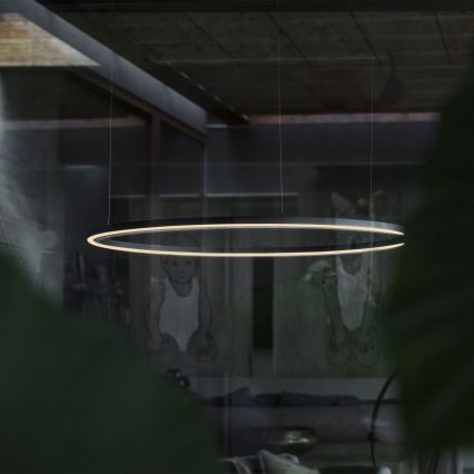 Ideal Lux - LED pendel ORACLE SLIM LED/55W/230V 4000K diameter 90 cm sort