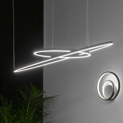 Ideal Lux - LED pendel ORACLE SLIM LED/55W/230V 4000K diameter 90 cm sort