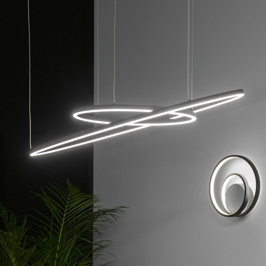 Ideal Lux - LED pendel ORACLE SLIM LED/55W/230V 4000K diameter 90 cm sort