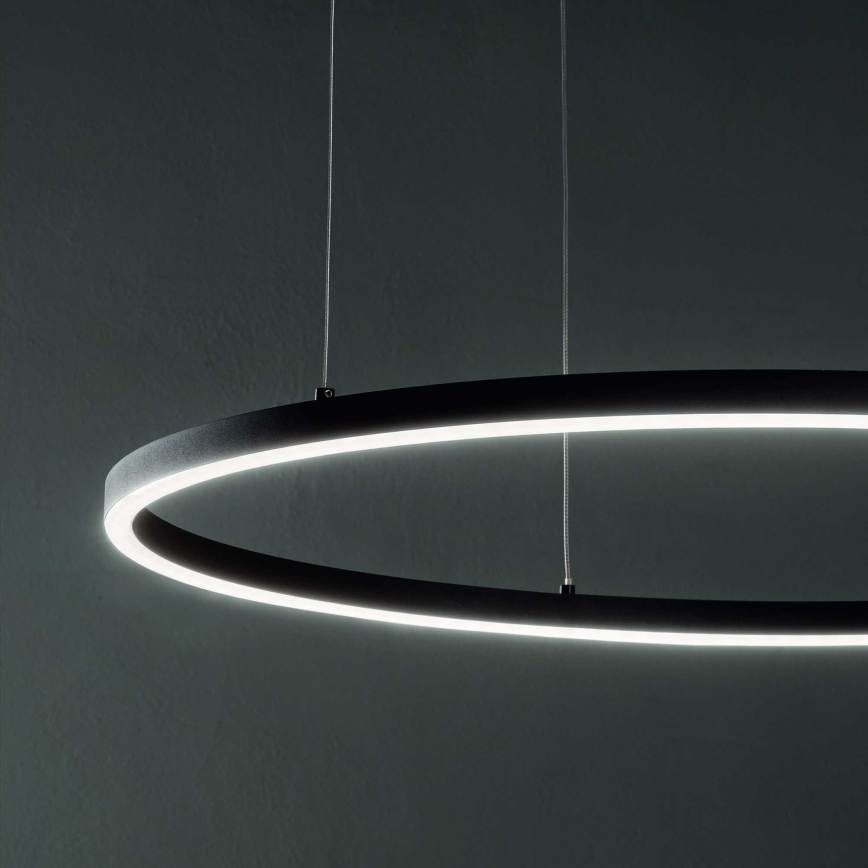 Ideal Lux - LED pendel ORACLE SLIM LED/55W/230V 4000K diameter 90 cm sort