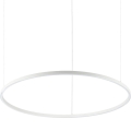 Ideal Lux - LED pendel ORACLE SLIM LED/55W/230V diameter 90 cm hvid