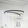 Ideal Lux - LED pendel OZ LED/52W/230V diameter 80 cm CRI 90 sort