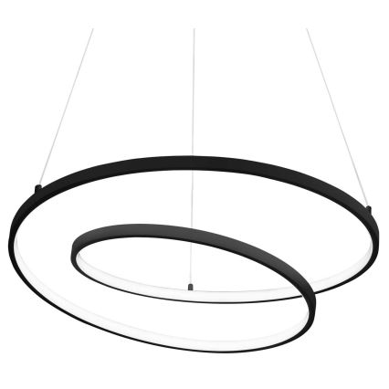 Ideal Lux - LED pendel OZ LED/52W/230V diameter 80 cm CRI 90 sort