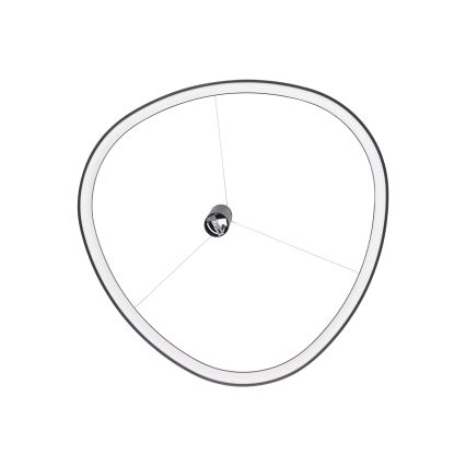 Ideal Lux - LED-pendel på kabel GEMINI LED/78W/230V 2700K Ø 105 cm CRI 90 sort