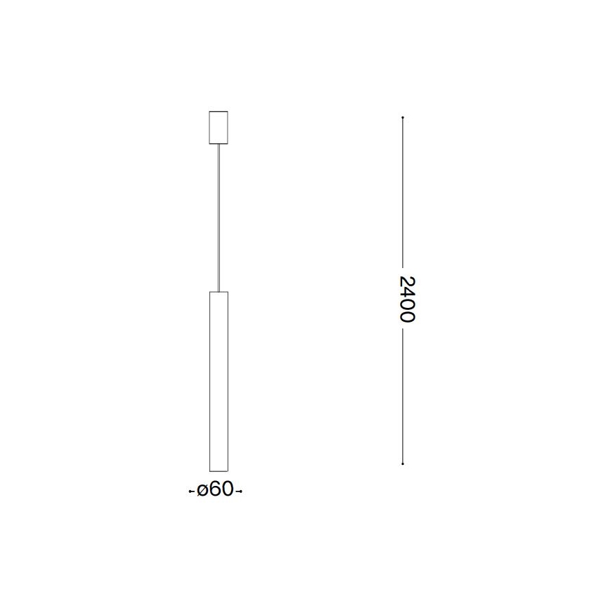 Ideal Lux - LED-pendel på kabel LOOK 1xGU10/7W/230V CRI 90 Ø 6 cm kobberfarvet