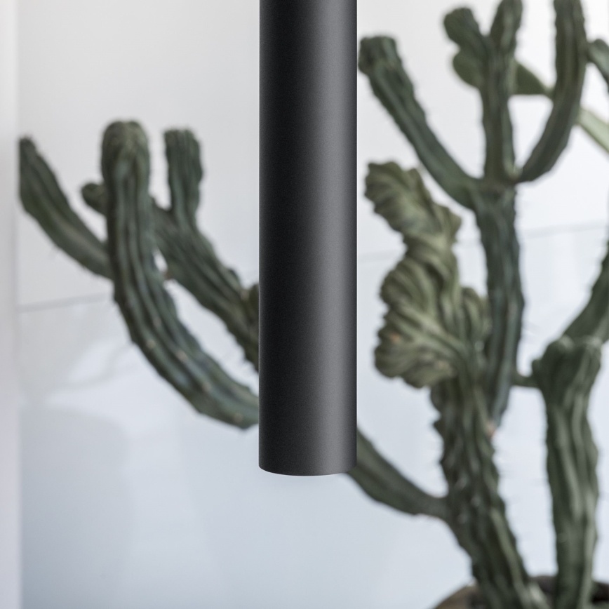 Ideal Lux - LED-pendel på kabel LOOK 1xGU10/7W/230V CRI 90 Ø 6 cm sort