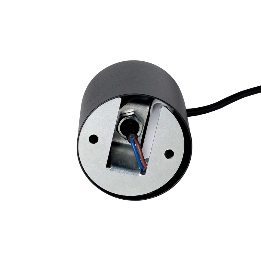 Ideal Lux - LED-pendel på kabel LOOK 1xGU10/7W/230V CRI 90 Ø 6 cm sort