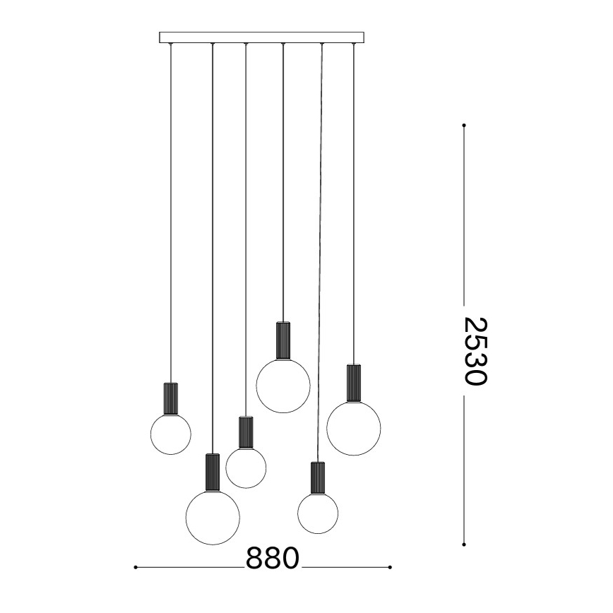 Ideal Lux - LED-pendel på kabel ODEON LED/39W/230V CRI 90 beige/hvid