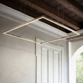 Ideal Lux - LED-pendel på kabel ORACLE SLIM LED/33W/230V 3000K CRI 90 50x50 cm guld