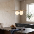 Ideal Lux - LED-pendel på kabel PERLINE 2xG9/3W/230V guld