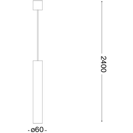Ideal Lux - LED-pendel på wire LOOK 1xGU10/7W/230V CRI 90 diameter 6 cm poleret krom