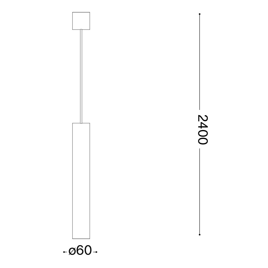 Ideal Lux - LED-pendel på wire LOOK 1xGU10/7W/230V CRI 90 diameter 6 cm poleret krom