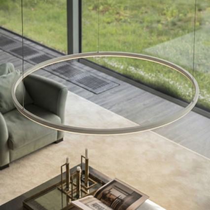 Ideal Lux - LED-pendel på kabel ORACLE SLIM LED/29W/230V 4000K CRI 90 Ø 50 cm hvid