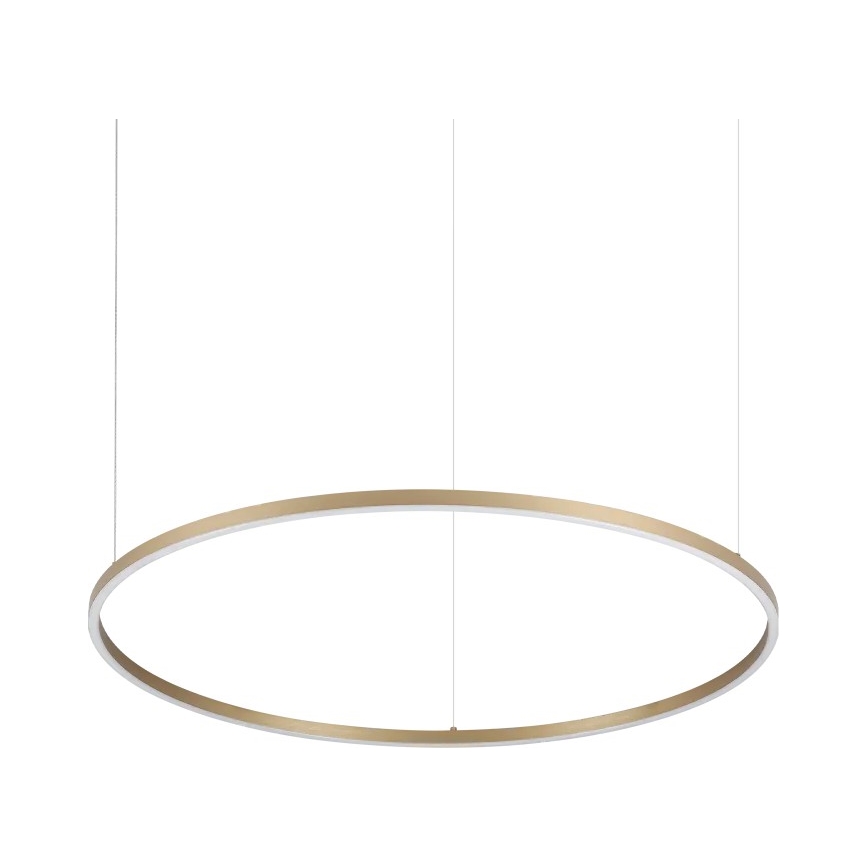 Ideal Lux - LED-lysekrone med wire ORACLE SLIM LED/53W/230V 3000K CRI 90 Ø 90 cm, guld