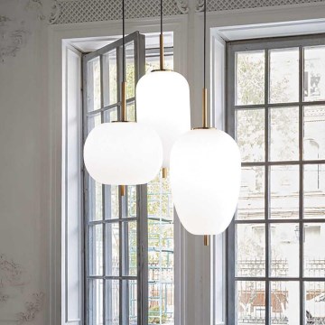 Ideal Lux - LED-pendel på wire UMILE LED/55W/230V Ø 63 cm CRI 90 messing/hvid