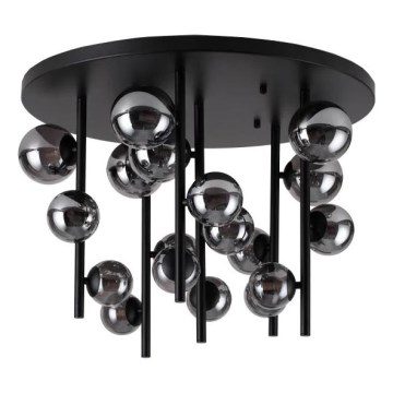 Ideal Lux - LED pendel PERLAGE 18xG9/3W/230V diameter 70 cm sort/røget