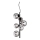 Ideal Lux - LED pendel PERLAGE 6xG9/3W/230V diameter 26 cm sort/røget