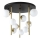 Ideal Lux - LED pendel PERLAGE 9xG9/3W/230V diameter 55 cm guldfarvet/hvid