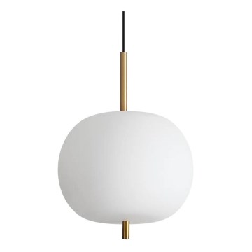 Ideal Lux - LED pendel UMILE LED/20W/230V diameter 30 cm CRI 90 messing/hvid