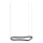 Ideal Lux - LED pendel WAVES LED/37W/230V CRI 90 sort