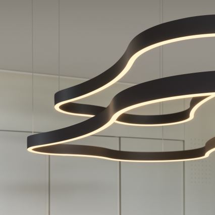 Ideal Lux - LED pendel WAVES LED/37W/230V CRI 90 sort