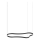 Ideal Lux - LED pendel WAVES LED/45W/230V CRI 90 sort