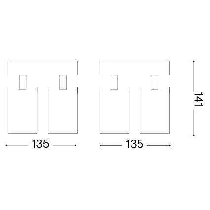 Ideal Lux - LED-spot DYNAMITE 4xGU10/7W/230V CRI 90 sort