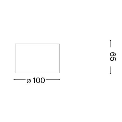 Ideal Lux - LED-spot SPIKE 1xGX53/9W/230V, Ø 10 cm, blank krom