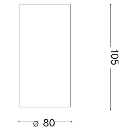Ideal Lux - LED spotlampe NITRO LED/10W/230V diameter 8 cm CRI 90 sort