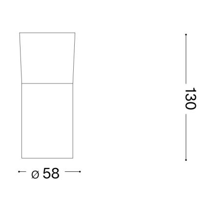 Ideal Lux - LED spotlampe TOBY 1xGU10/7W/230V CRI 90 sort