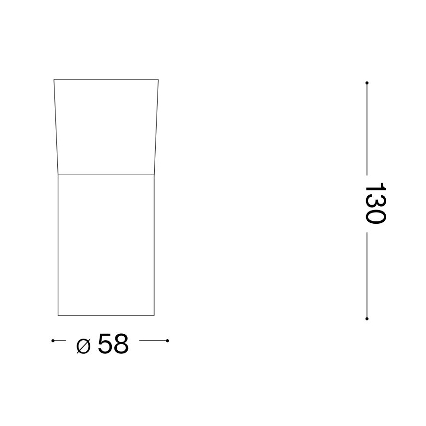 Ideal Lux - LED spotlampe TOBY 1xGU10/7W/230V CRI 90 sort