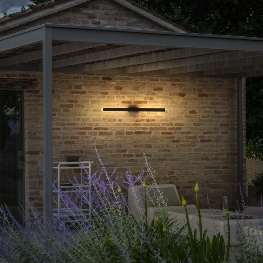 Ideal Lux - LED udendørs vægarmatur LINEA LED/20W/230V CRI 90 104 cm IP54 sort