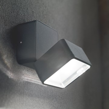 Ideal Lux - LED udendørs vægarmatur OMEGA LED/7W/230V CRI 90 IP54 antracit