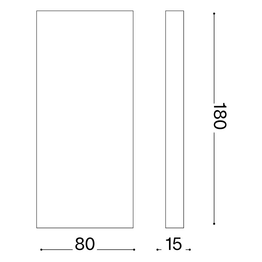Ideal Lux - LED udendørs vægarmatur POST-IT LED/6W/12V CRI 90 messing