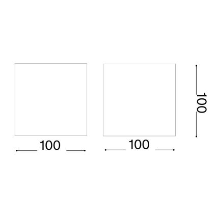 Ideal Lux - LED udendørs væglampe ATOM LED/12W/230V CRI 90 IP54 brun