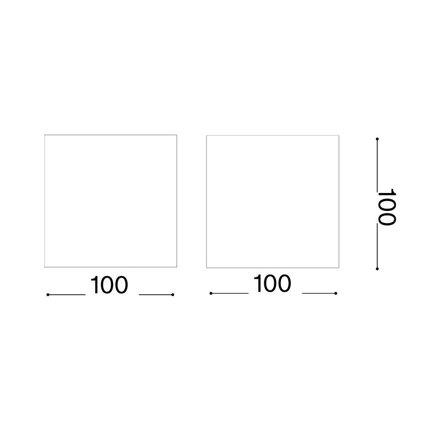 Ideal Lux - LED udendørs væglampe ATOM LED/12W/230V CRI 90 IP54 brun