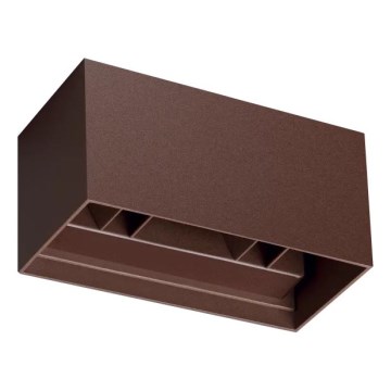 Ideal Lux - LED udendørs væglampe ATOM LED/25W/230V CRI 90 IP54 brun