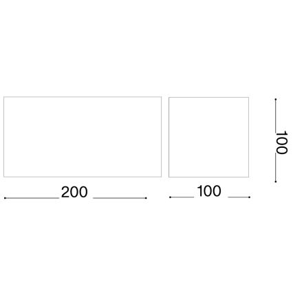 Ideal Lux - LED udendørs væglampe ATOM LED/25W/230V CRI 90 IP54 brun