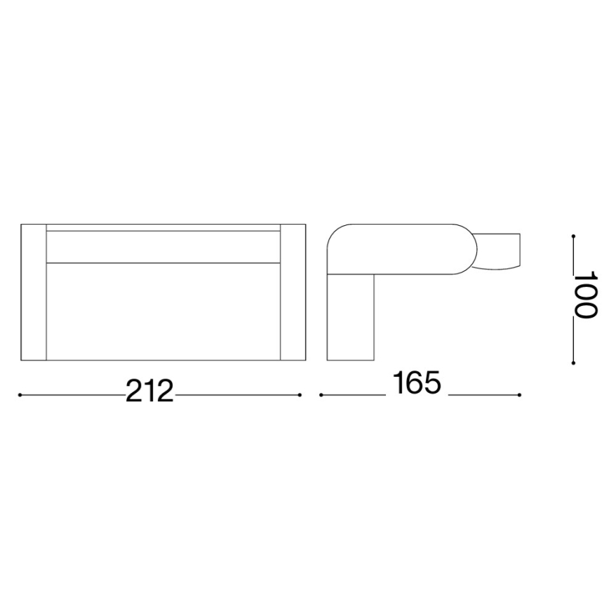 Ideal Lux - LED udendørs væglampe med sensor SWIPE LED/21W/230V CRI 90 IP54 hvid
