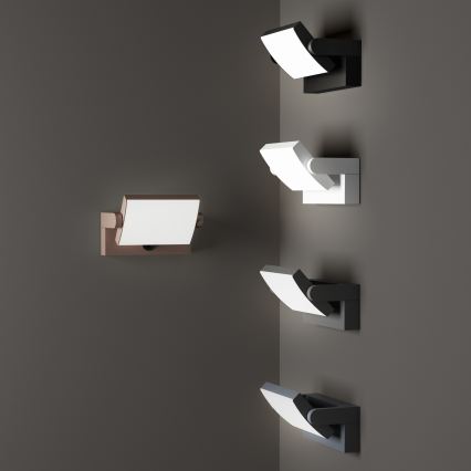 Ideal Lux - LED Udendørs væglampe med sensor SWIPE LED/21W/230V CRI 90 IP54 antracit