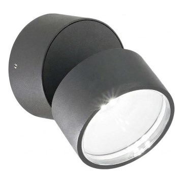 Ideal Lux - LED udendørs væglampe OMEGA LED/7W/230V CRI 90 IP54 antracit