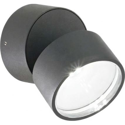 Ideal Lux - LED udendørs væglampe OMEGA LED/7W/230V CRI 90 IP54 antracit