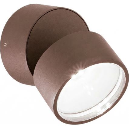 Ideal Lux - LED udendørs væglampe OMEGA LED/7W/230V CRI 90 IP54 brun