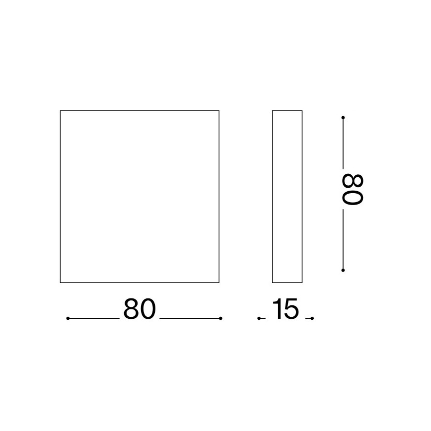 Ideal Lux - LED udendørs væglampe POST-IT LED/3W/12V CRI 90 brun