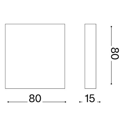Ideal Lux - LED udendørs væglampe POST-IT LED/3W/12V CRI 90 hvid