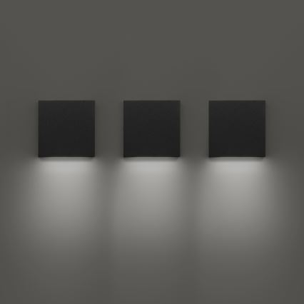 Ideal Lux - LED udendørs væglampe POST-IT LED/3W/12V CRI 90 sort