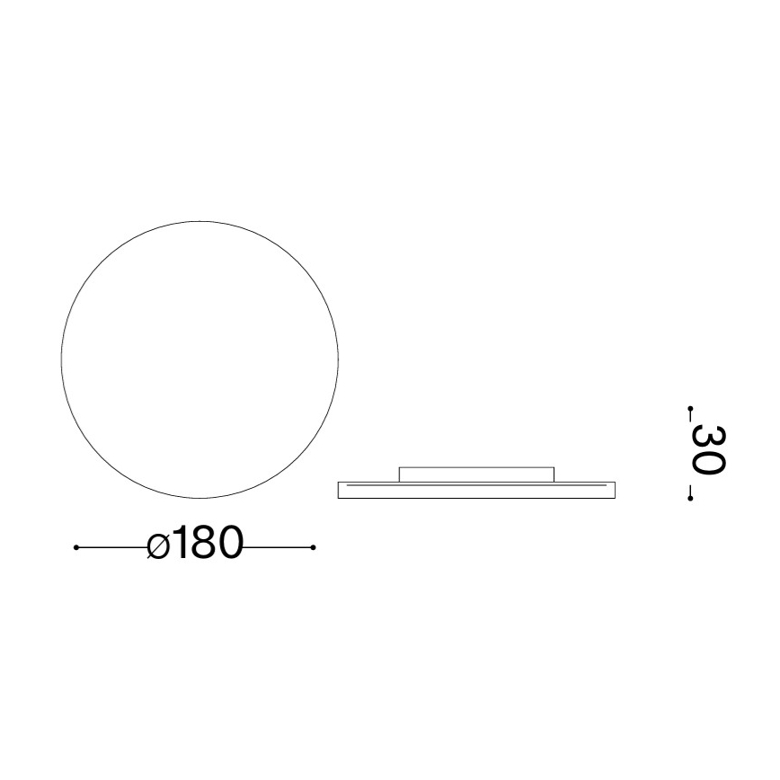 Ideal Lux - LED udendørs væglampe PUNTO LED/9W/230V CRI 90 Ø 18 cm IP54 brun